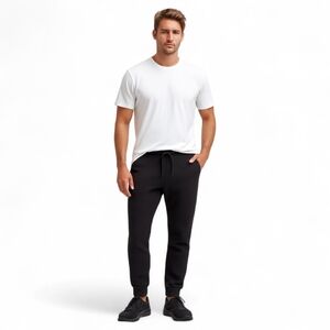 Lululemon Engineered Warmth Joggers Black Thermal Merino Wool Blend Sz S